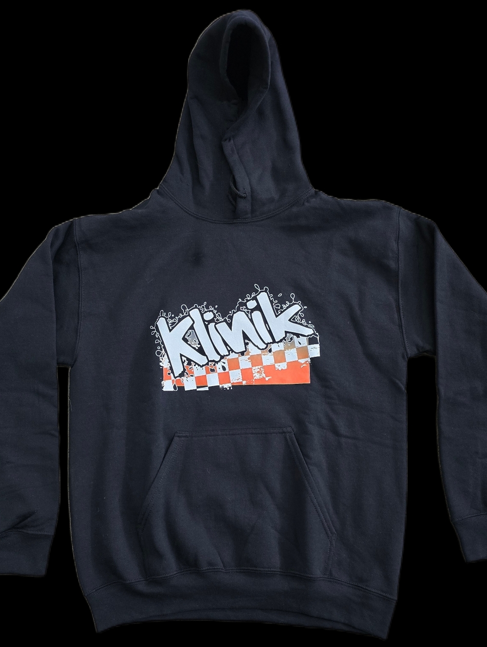 NEW Klinik RC Pullover Hoodie Black Size M Discontinued Street Art Style Graphic
